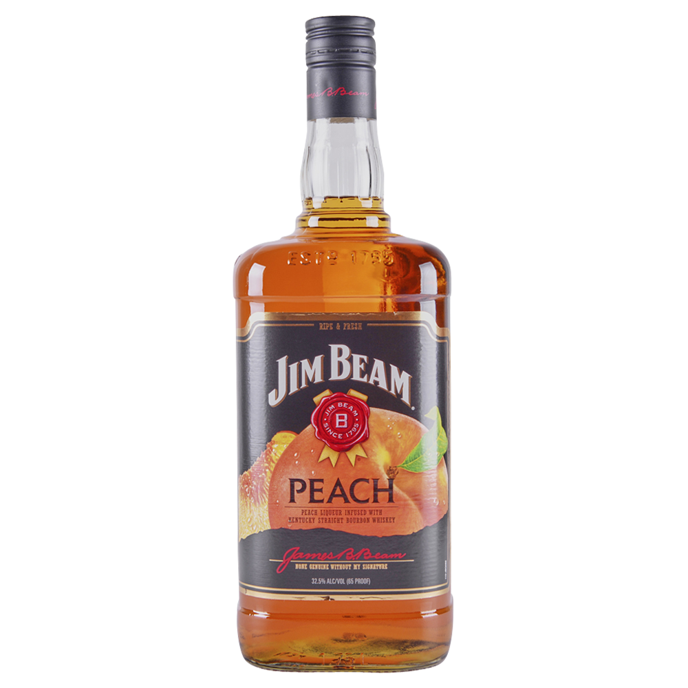 Jim Beam Peach Bourbon Whiskey 1.75L Wine & Liquor Mart