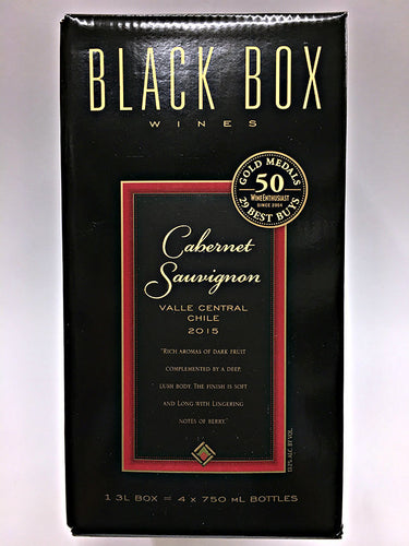 Black Box - Cabernet Sauvignon 3L Type: Red Categories: 3L, Cabernet Sauvignon, Chile, quantity high enough for online, region_Chile, size_3L, subtype_Cabernet Sauvignon. Buy today at Wine and Liquor Mart Poughkeepsie