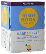 Load image into Gallery viewer, High Noon Sun Sips Vodka Hard Seltzer Passionfruit 4pk cans
