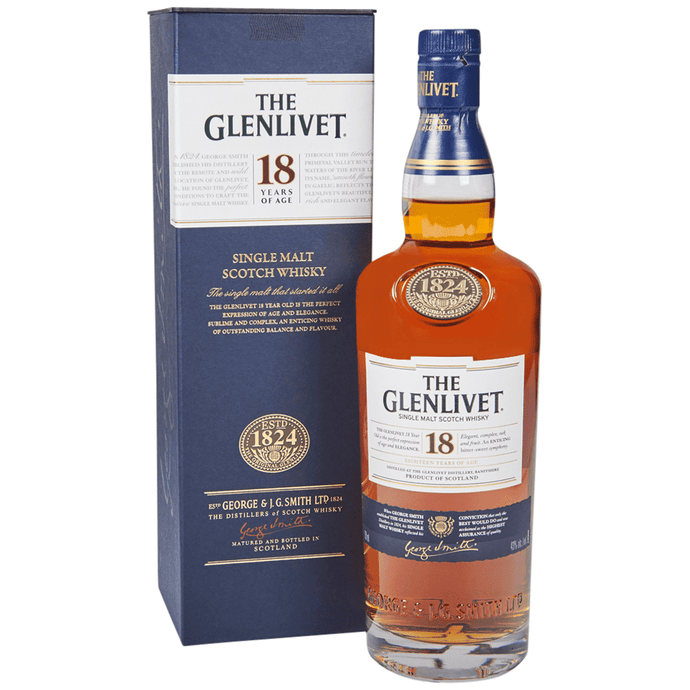 Glenlivet 18 Year Single Malt Scotch Whisky 750mL