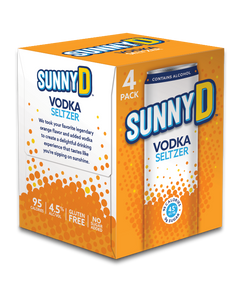 SunnyD Vodka Seltzer 4pk cans