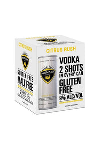 Monaco Citrus Rush Vodka Tail 4pk 355mL