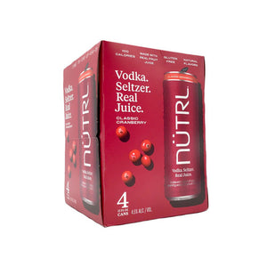 NÜTRL Cranberry Vodka 4 Pack 355mL