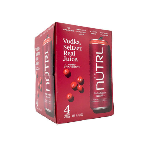 NÜTRL Cranberry Vodka 4 Pack 355mL