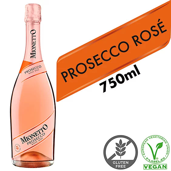 Mionetto Prosecco Prestige Collection Extra – 750mL & Mart DOC Rose Liquor Dry Wine