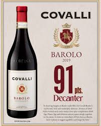 Covalli Barolo 2019 750mL