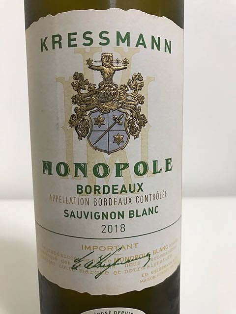 Kressman Monopole Bordeaux Sauvignon Blanc 750mL