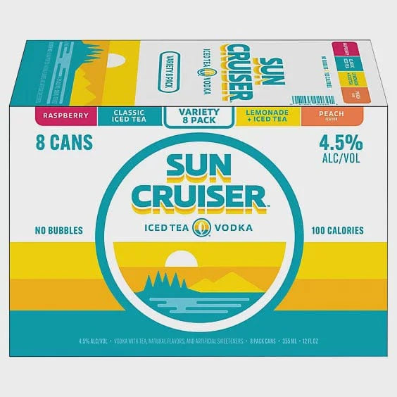 Sun Cruiser Iced Tea Vodka Variety Pack 8pk Cans 355mL