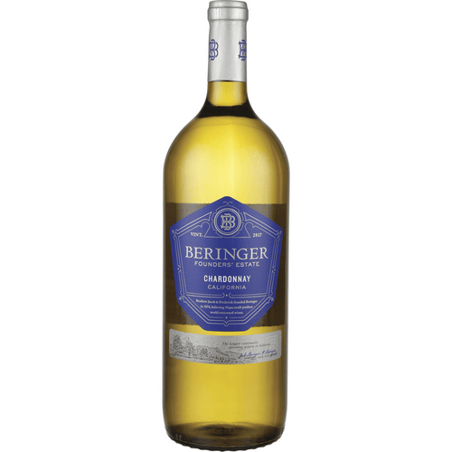 Beringer Founders' Estate Chardonnay - 1.5L Type: White Categories: 1.5L, California, Chardonnay, region_California, size_1.5L, subtype_Chardonnay. Buy today at Wine and Liquor Mart Poughkeepsie