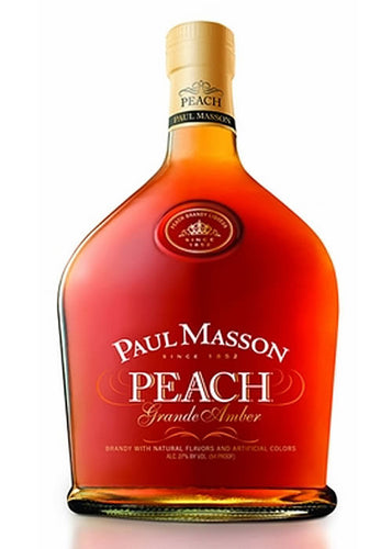 Paul Masson Grande Amber Peach Brandy - 750ml Bottle Type: Liquor Categories: 750mL, Brandy, quantity high enough for online, size_750mL, subtype_Brandy. Buy today at Wine and Liquor Mart Poughkeepsie