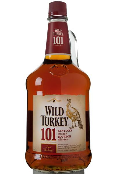 Wild Turkey (101 Proof) Whiskey Bourbon 1.75L Type: Liquor Categories: 1.75L, Bourbon, quantity high enough for online, size_1.75L, subtype_Bourbon, subtype_Whiskey, Whiskey. Buy today at Wine and Liquor Mart Poughkeepsie