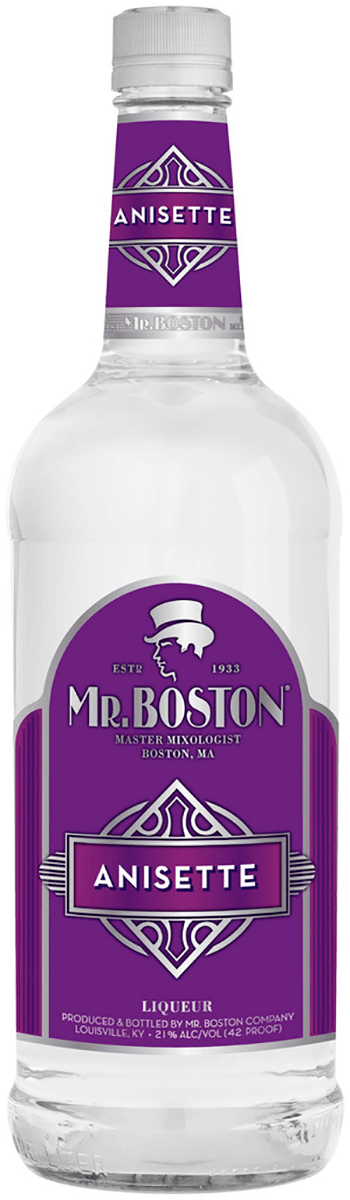 Mr Boston Anisette 1L Type: Liquor Categories: 1L, Liqueur, quantity low hide from online store, size_1L, subtype_Liqueur. Buy today at Wine and Liquor Mart Poughkeepsie