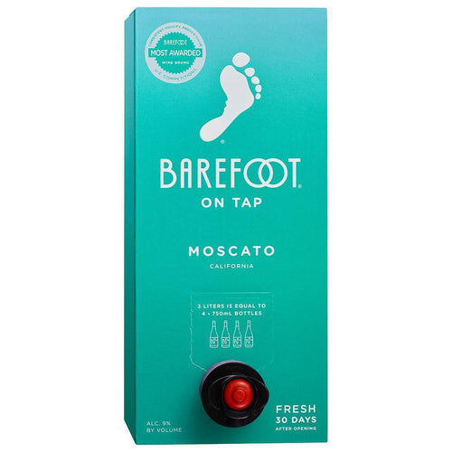Barefoot Moscato Wine 3 Liter Box Type: White Categories: 3L, California, Moscato, region_California, size_3L, subtype_Moscato. Buy today at Wine and Liquor Mart Poughkeepsie