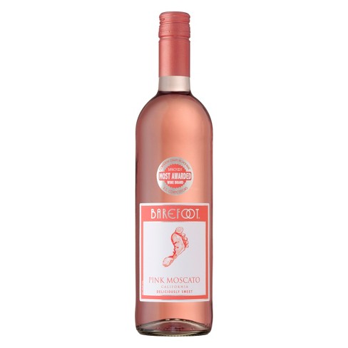 Barefoot - Pink Moscato 750mL Type: Pink Categories: 750mL, California, Pink Moscato, quantity high enough for online, region_California, size_750mL, subtype_Pink Moscato. Buy today at Wine and Liquor Mart Poughkeepsie