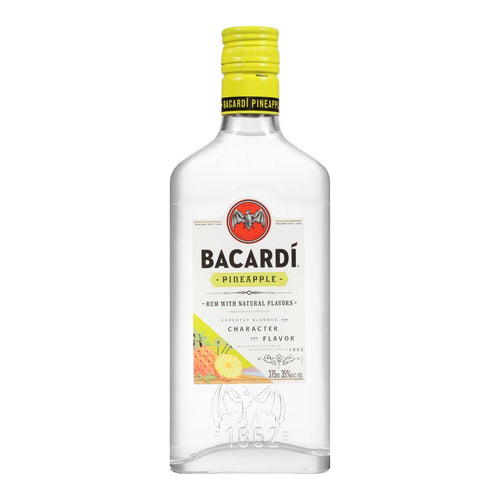 Bacardi Pineapple Rum 375mL Type: Liquor Categories: 375mL, Flavored, quantity high enough for online, Rum, size_375mL, subtype_Flavored, subtype_Rum. Buy today at Wine and Liquor Mart Poughkeepsie