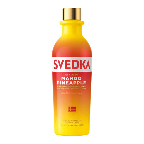 SVEDKA Mango Pineapple Flavored Vodka 375mL Type: Liquor Categories: 375mL, Flavored, quantity low hide from online store, size_375mL, subtype_Flavored, subtype_Vodka, Vodka. Buy today at Wine and Liquor Mart Poughkeepsie