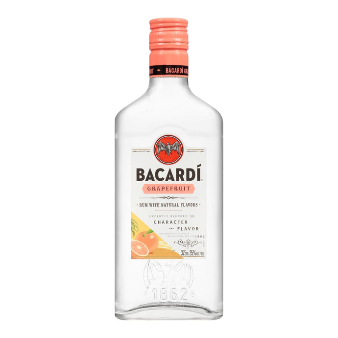 Bacardi Grapefruit Rum 375mL Type: Liquor Categories: 375mL, Flavored, quantity high enough for online, Rum, size_375mL, subtype_Flavored, subtype_Rum. Buy today at Wine and Liquor Mart Poughkeepsie