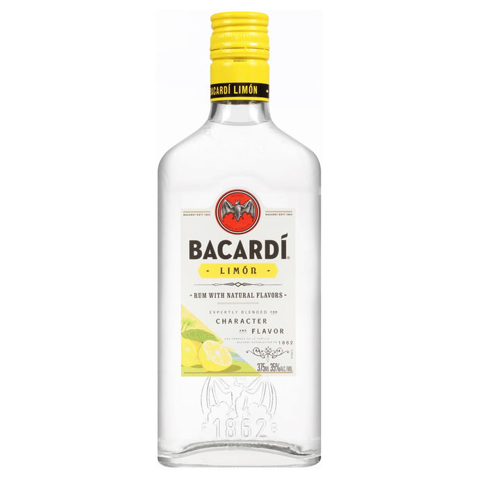 Bacardi Limon Rum 375mL Type: Liquor Categories: 375mL, Flavored, Rum, size_375mL, subtype_Flavored, subtype_Rum. Buy today at Wine and Liquor Mart Poughkeepsie