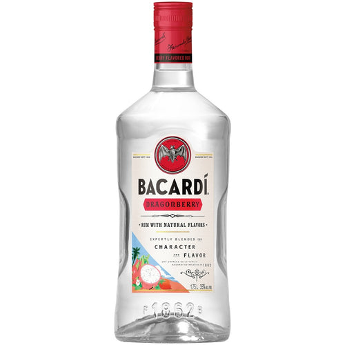 Bacardi Dragonberry Rum 1.75L Type: Liquor Categories: 1.75L, Flavored, Rum, size_1.75L, subtype_Flavored, subtype_Rum. Buy today at Wine and Liquor Mart Poughkeepsie