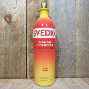 SVEDKA Mango Pineapple Flavored Vodka - 1L Bottle Type: Liquor Categories: 1L, Flavored, quantity high enough for online, size_1L, subtype_Flavored, subtype_Vodka, Vodka. Buy today at Wine and Liquor Mart Poughkeepsie
