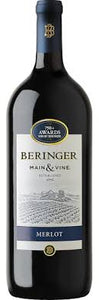 Beringer Main & Vine Merlot - 1.5L Type: Red Categories: 1.5L, California, Merlot, quantity high enough for online, region_California, size_1.5L, subtype_Merlot. Buy today at Wine and Liquor Mart Poughkeepsie