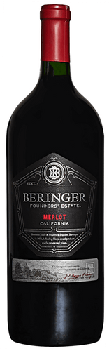 Beringer Founders' Estate Merlot - 1.5L Type: Red Categories: 1.5L, California, Merlot, quantity high enough for online, region_California, size_1.5L, subtype_Merlot. Buy today at Wine and Liquor Mart Poughkeepsie