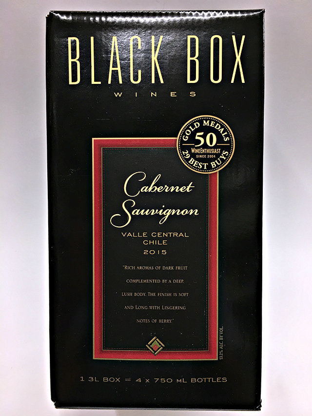 Black Box - Cabernet Sauvignon 3L Type: Red Categories: 3L, Cabernet Sauvignon, Chile, quantity high enough for online, region_Chile, size_3L, subtype_Cabernet Sauvignon. Buy today at Wine and Liquor Mart Poughkeepsie
