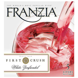 Franzia - White Zinfandel 5L Type: White Categories: 5 Liter Box, California, quantity high enough for online, region_California, size_5 Liter Box, subtype_White Zinfandel, White Zinfandel. Buy today at Wine and Liquor Mart Poughkeepsie