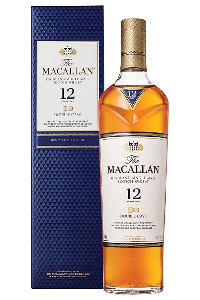 The Macallan Highland Single Malt Scotch Whisky Double Cask 12 Years Old 750mL