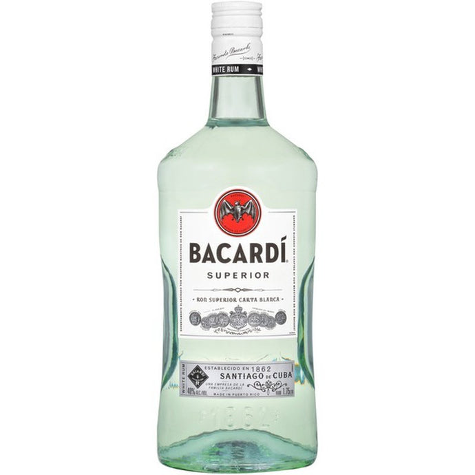 Bacardi Superior Rum 1.75L Glass Bottle