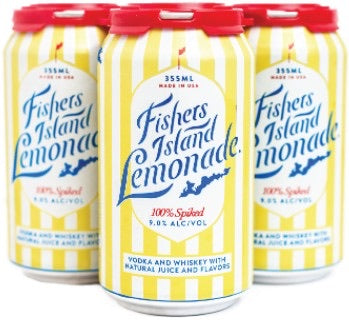 Fishers Island 100% Spiked Lemonade 355mL 4pk