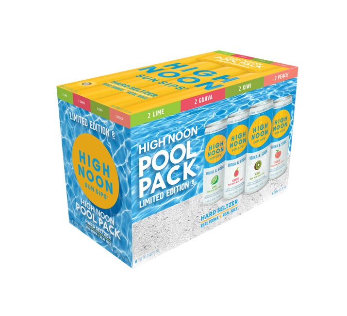 High Noon Sun Sips Vodka Hard Seltzer Pool Pack 8pk cans – Wine