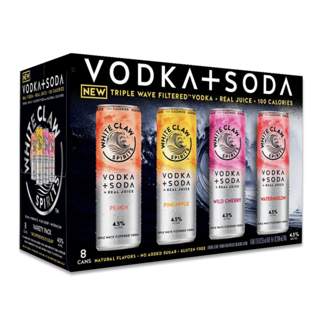 White Claw Vodka Soda Variety 8 Pack 355ml Wine And Liquor Mart 2377