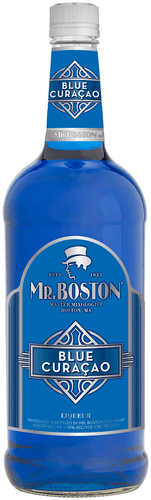 Mr. Boston Blue Curacao 1 L Type: Liquor Categories: 1L, Liqueur, quantity high enough for online, size_1L, subtype_Liqueur. Buy today at Wine and Liquor Mart Poughkeepsie